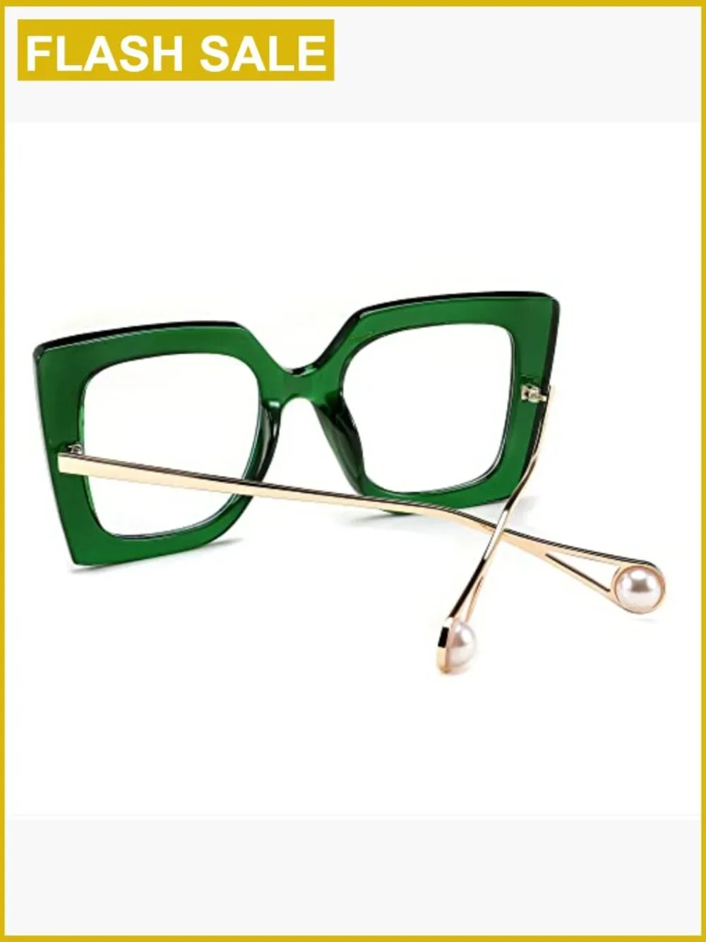 Oversized Square Blue Light Blocking Glasses Cat Eye Fashion Eyewear